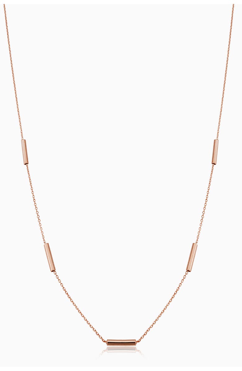 Oradina 14K Gold Vicenza Choker Necklace, Main, color, Rose Gold