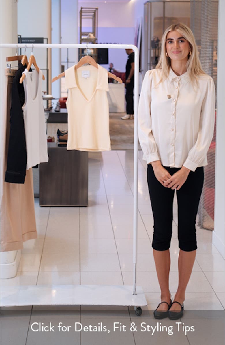 Austine Johnny Collar Sleeveless Top, sales video thumbnail