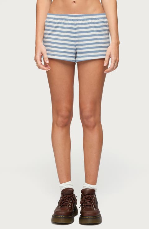 Aubrie Stripe Low Rise Shorts