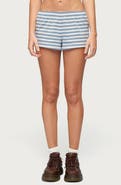 EDIKTED Aubrie Stripe Low Rise Shorts