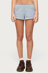 EDIKTED Aubrie Stripe Low Rise Shorts