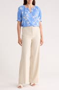 NORDSTROM RACK Gathered Neck Puff Sleeve Top