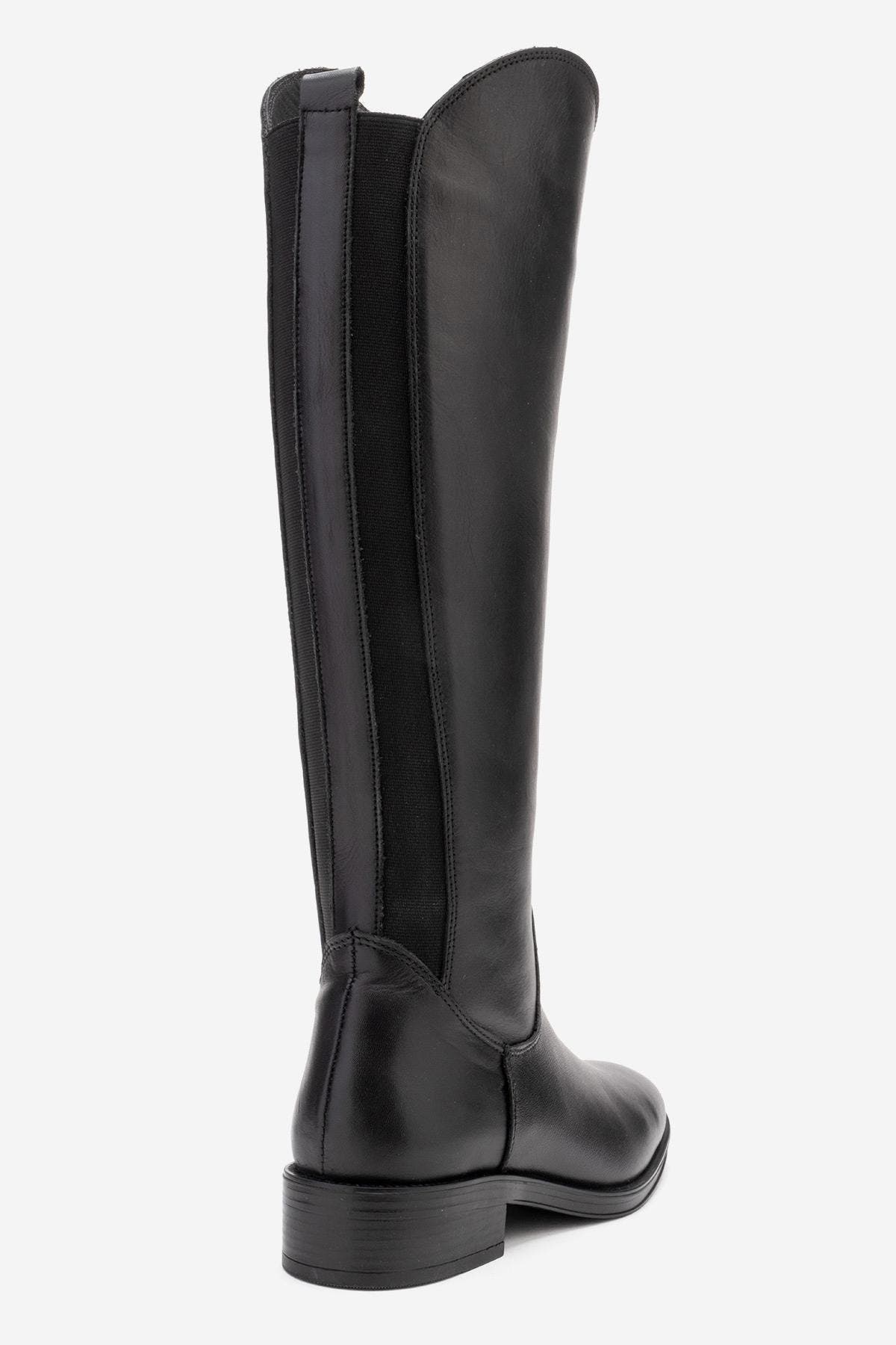 Forever & Always Shoes Ruiz Leather Knee High Boot, Alternate, color, Black