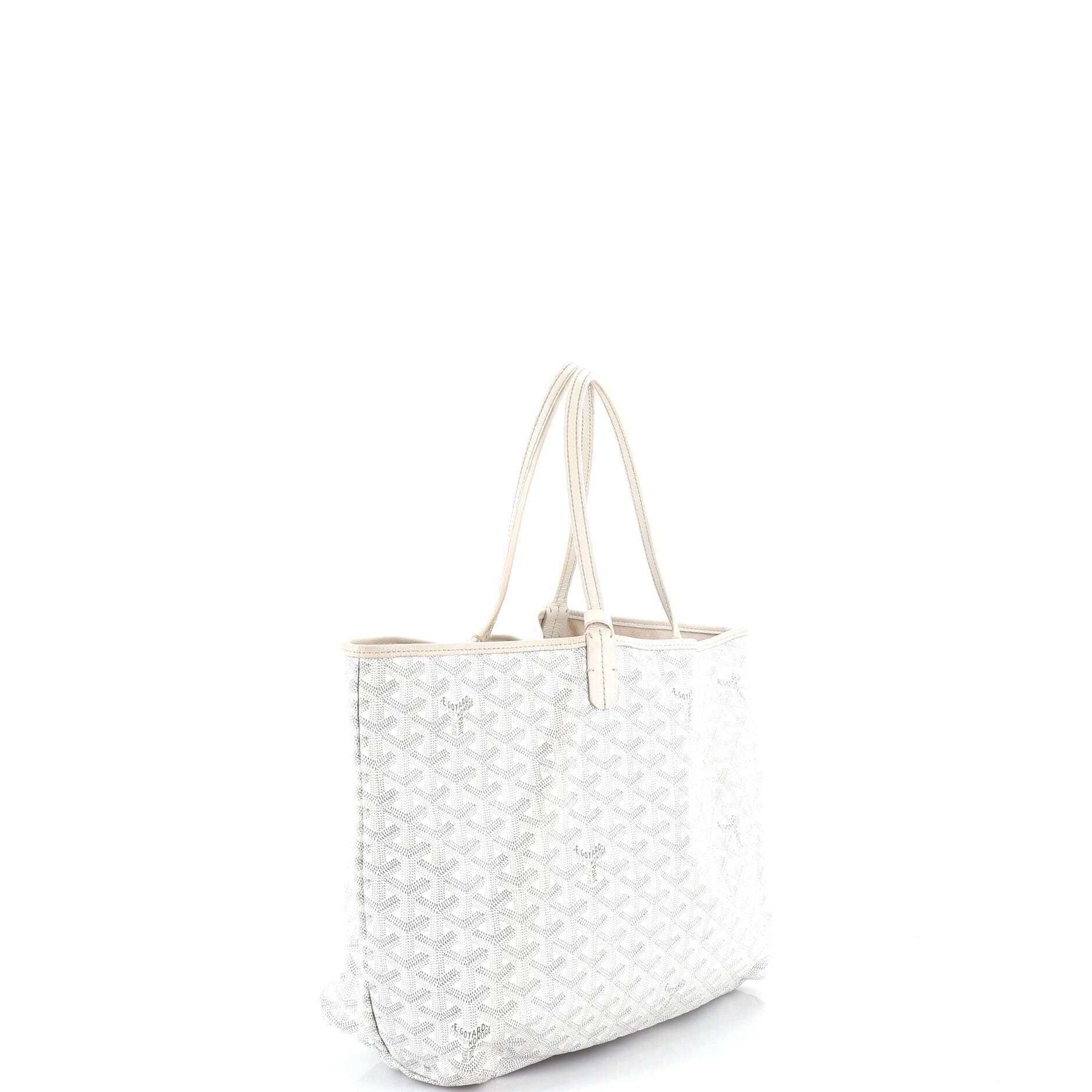 Pre-Owned Goyard Saint Louis Tote Coated Canvas PM, Alternate, color, White