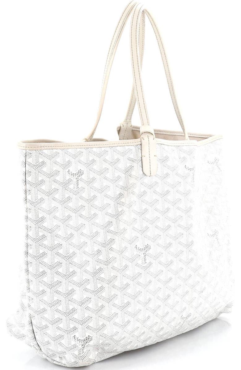 Pre-Owned Goyard Saint Louis Tote Coated Canvas PM, Alternate, color, White