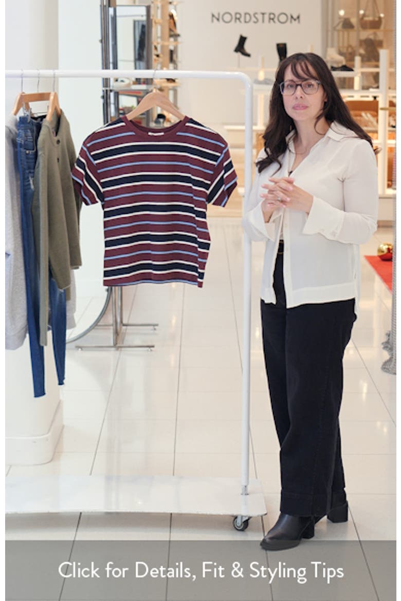 Kelly Stripe Boxy Cotton T-Shirt video
