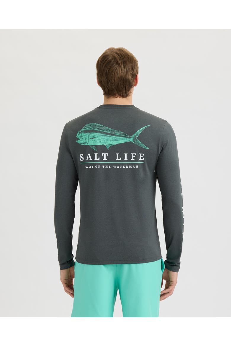 Mahi Way Long Sleeve SLX Performance Tee, Alternate, color, Black Heather