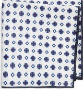 CLIFTON WILSON Diamond Cotton Pocket Square