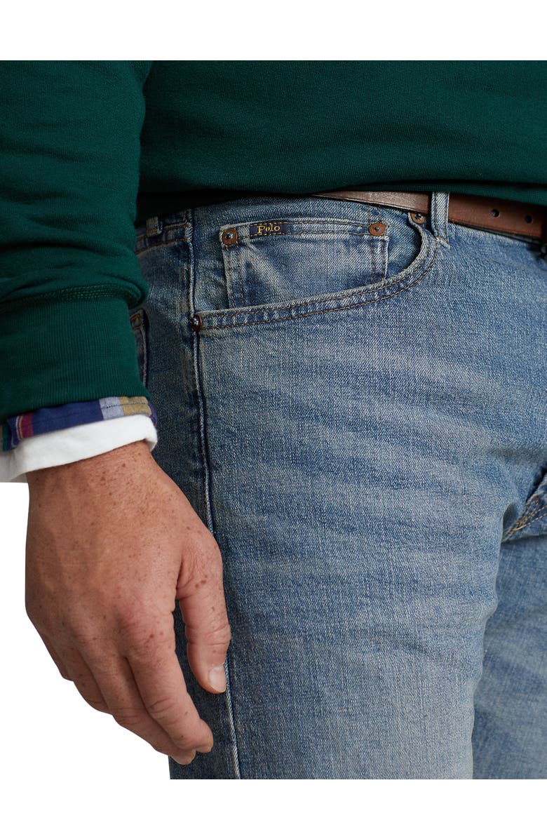 Polo Ralph Lauren Big & Tall Hampton Relaxed Straight-Fit Stretch Jeans, Alternate, color, Blue