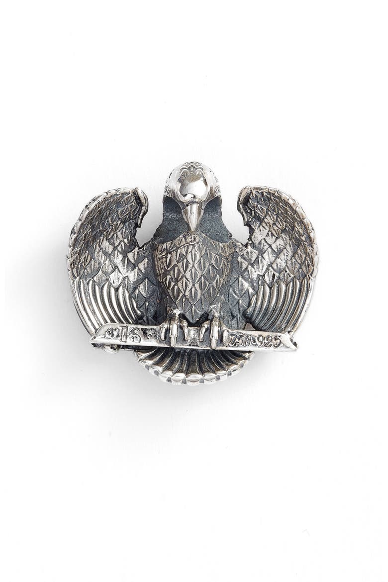Heonos Two-Tone Eagle Pendant, Main, color, SILVER/ GOLD