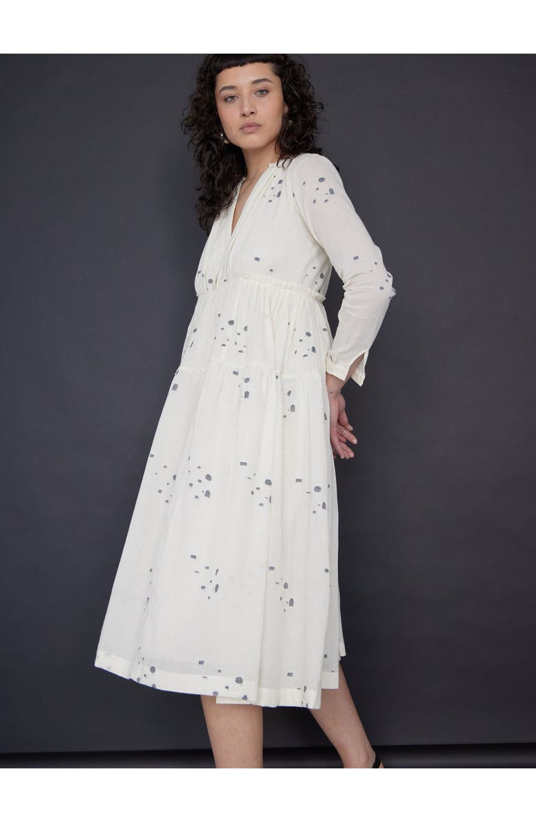 World of Crow Plus Scattering Weave Ruffle Tiered Maxi, Alternate, color, 