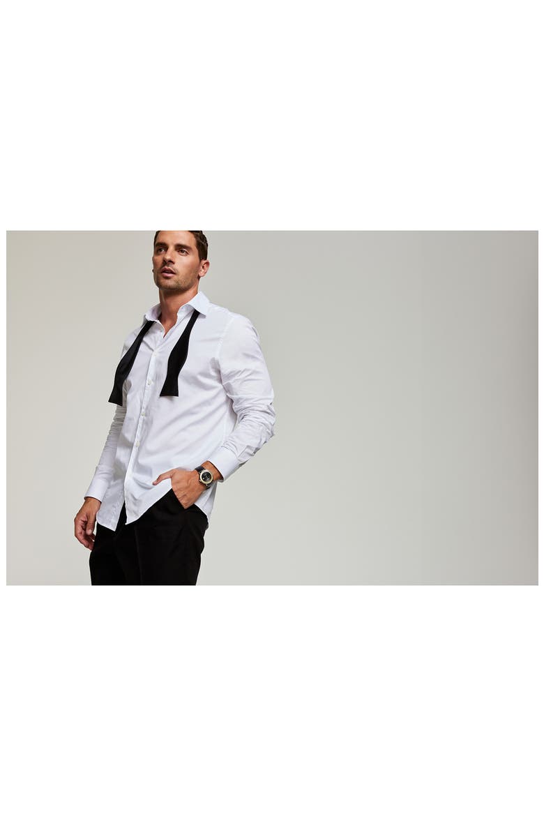 Frank Sinatra Rat Pack Leather Strap, 40mm (Limited Edition), Alternate, color, SILVER-TONE