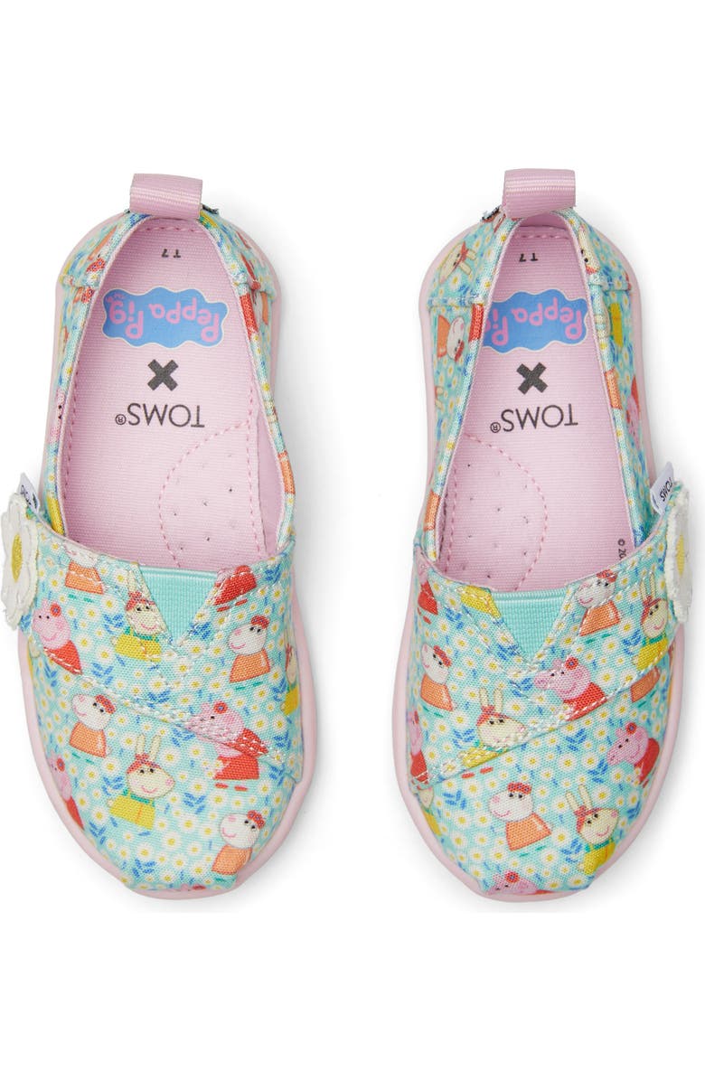 TOMS Rainbow Stars Alpargata, Alternate, color, Green