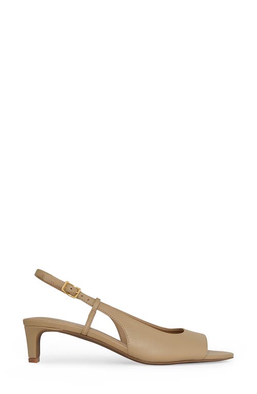 Rebecca Minkoff Slingback Leather Sandal In Brown