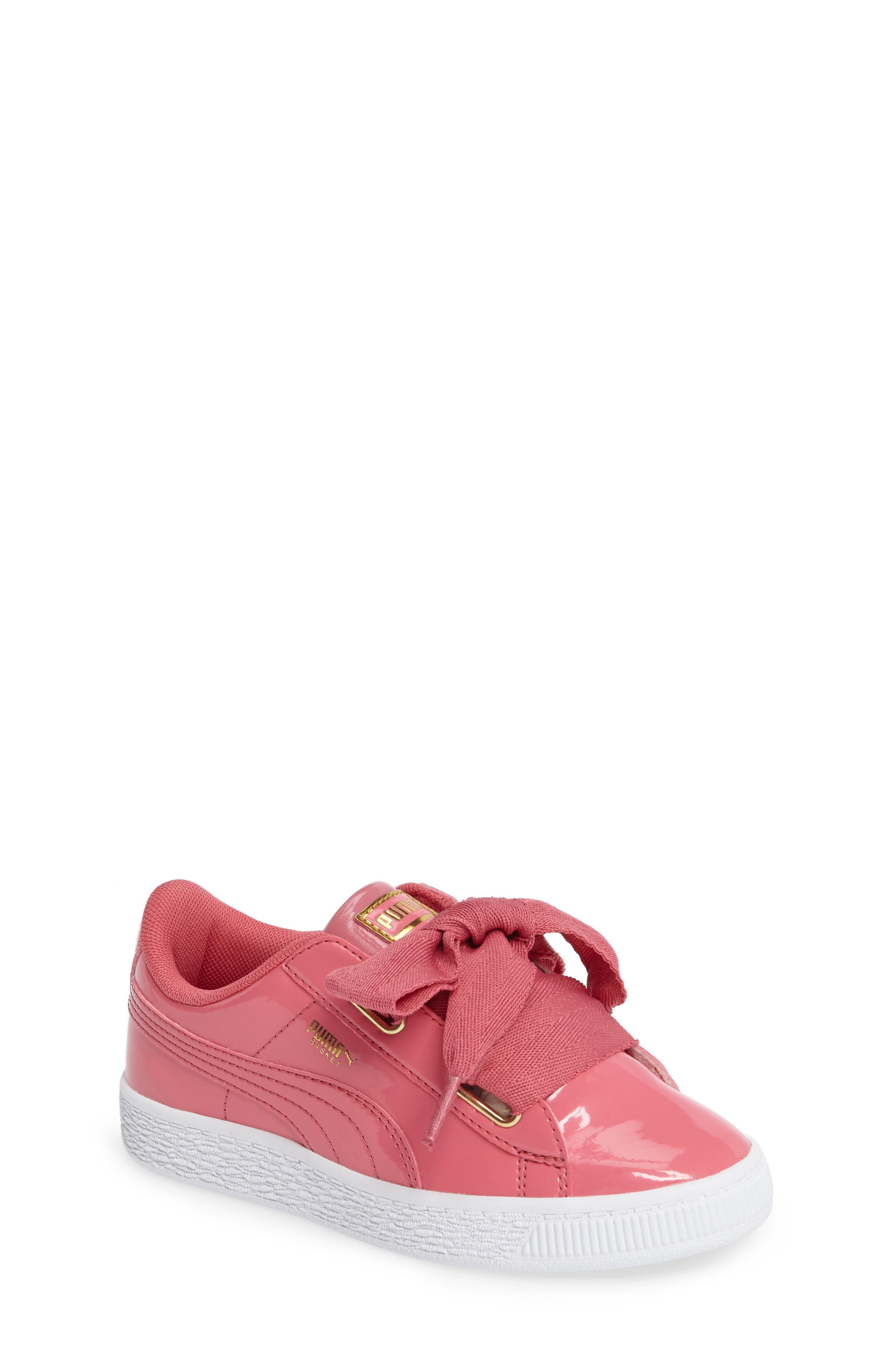 Basket Heart Sneaker, Main, color, RAPTURE ROSE/ PUMA TEAM GOLD