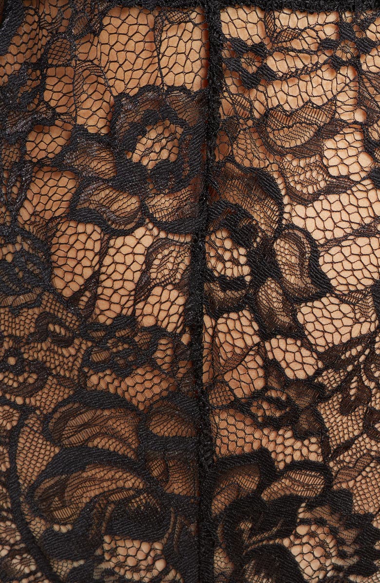 Naomi Plunge Neck Lace Bodysuit