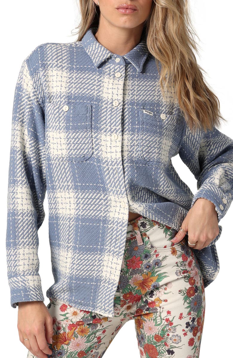 Wrangler Tapestry Plaid Cotton Overshirt, Main, color, 