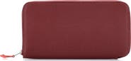 Pre-Owned Hermes Azap Zip Around Wallet Silk'in Epsom Long
