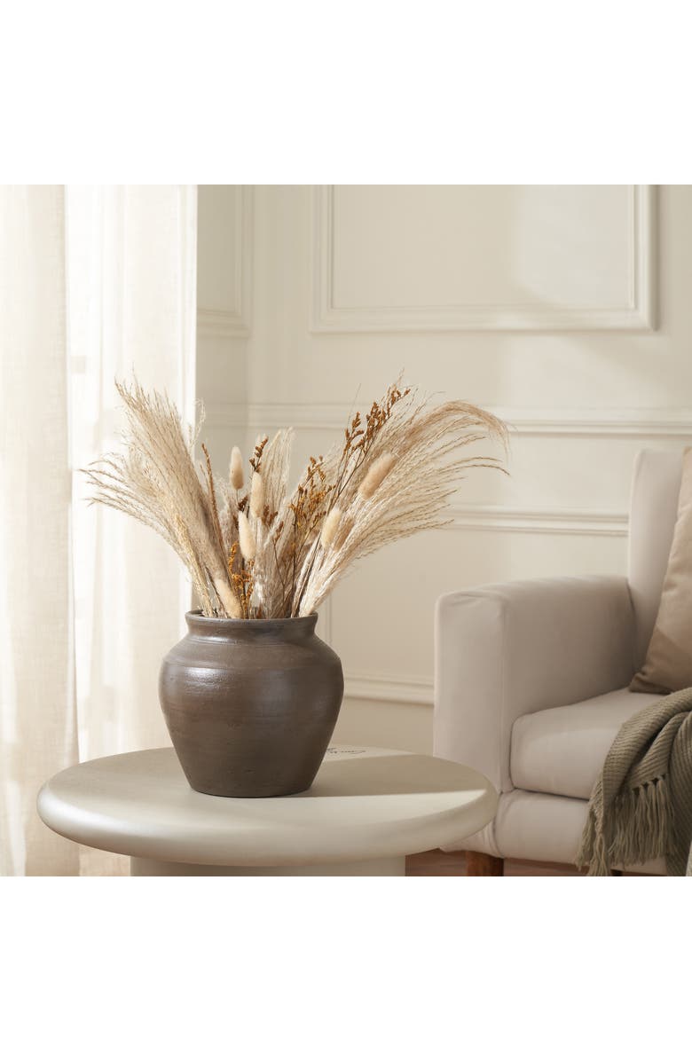 Renwil Decorative Clay Vase, Alternate, color, Brown