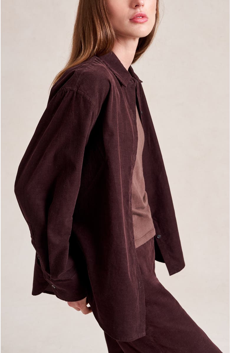 La Ligne Alain Shirt, Alternate, color, Chocolate