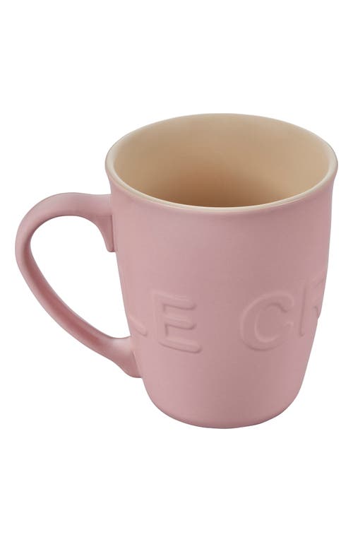 Le Creuset 20-ounce Logo Stoneware Mug In Chiffon Pink