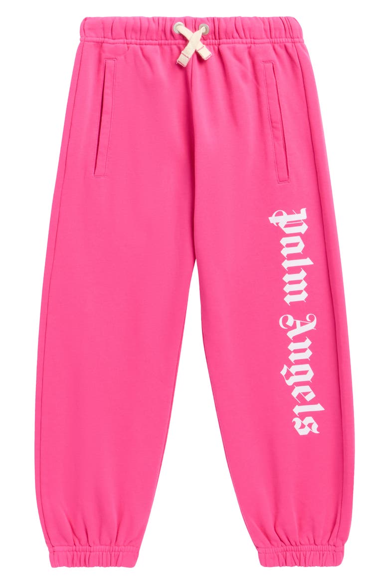 Kids' Classic Overlogo Joggers, Main, color, FUCHSIA WHITE