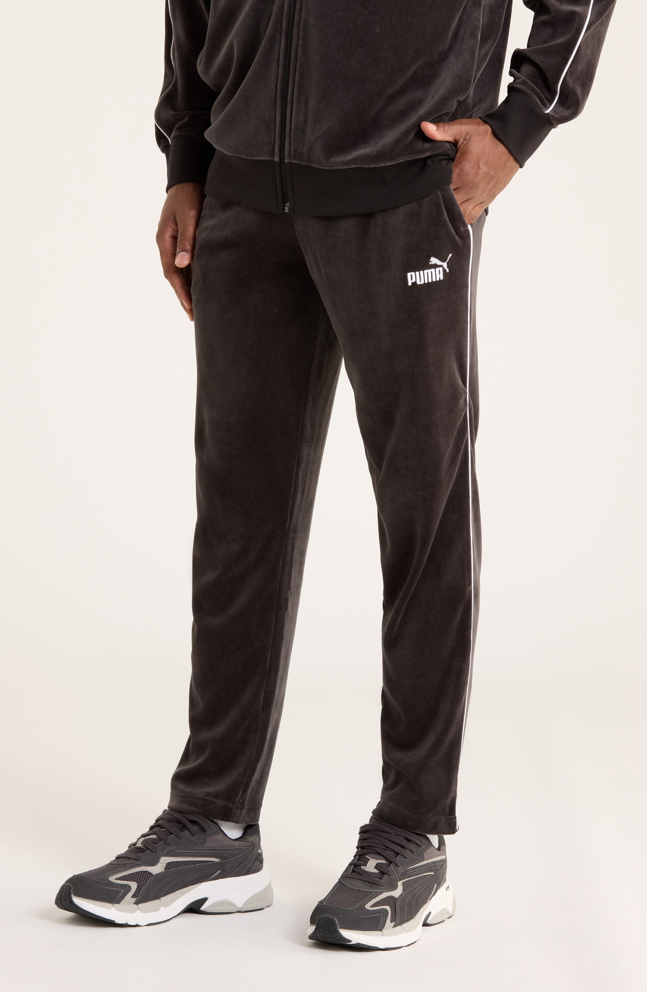 PUMA Essentials Elevated Velour Track Pants