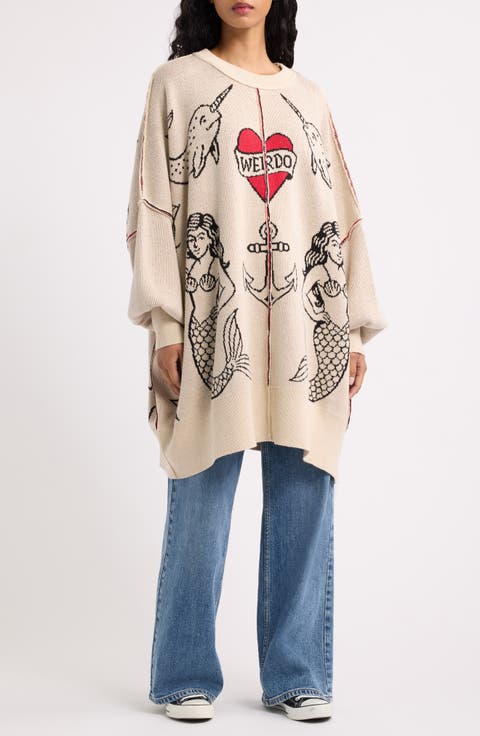 Tattoo Shop Oversized Sweater