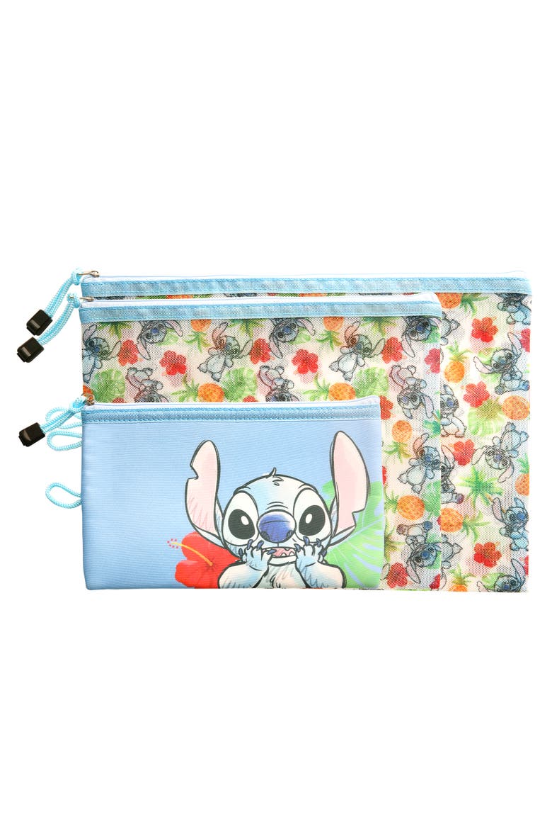Stitch Makeup Bag, Set of 3 in Different Sizes, Main, color, Multicolor