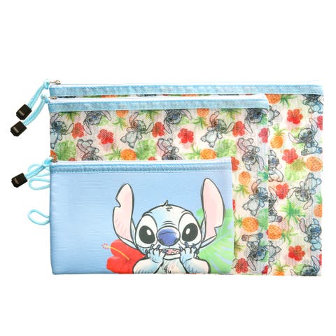 Stitch Makeup Bag, Set of 3 in Different Sizes