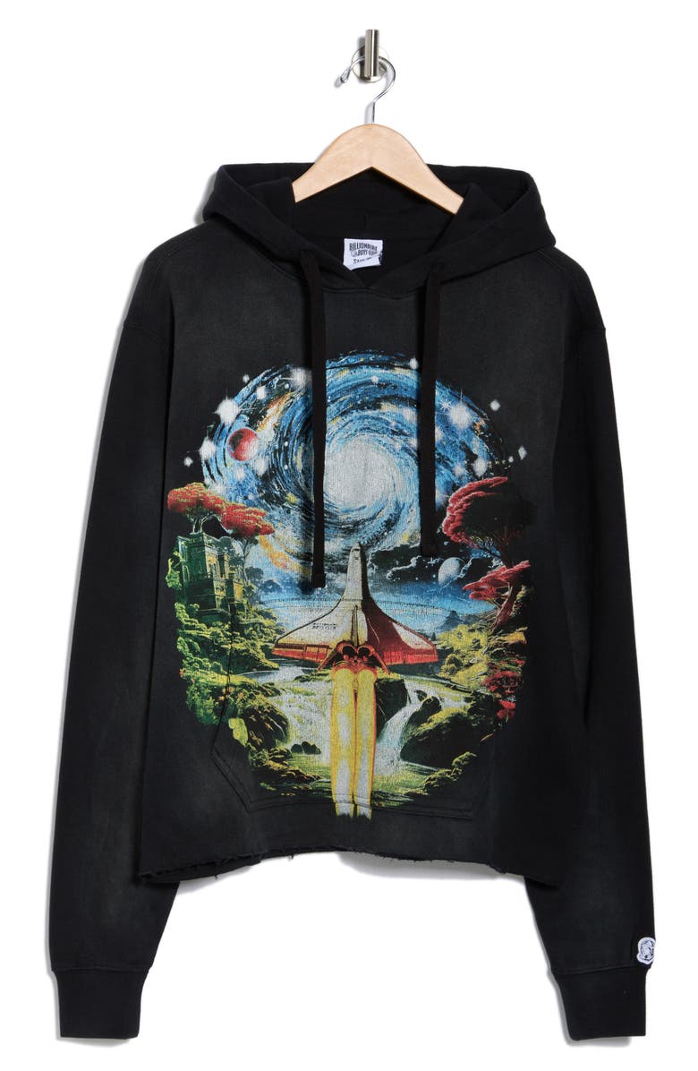Billionaire Boys Club Stargazer Cotton Graphic Hoodie, Alternate, color, Black