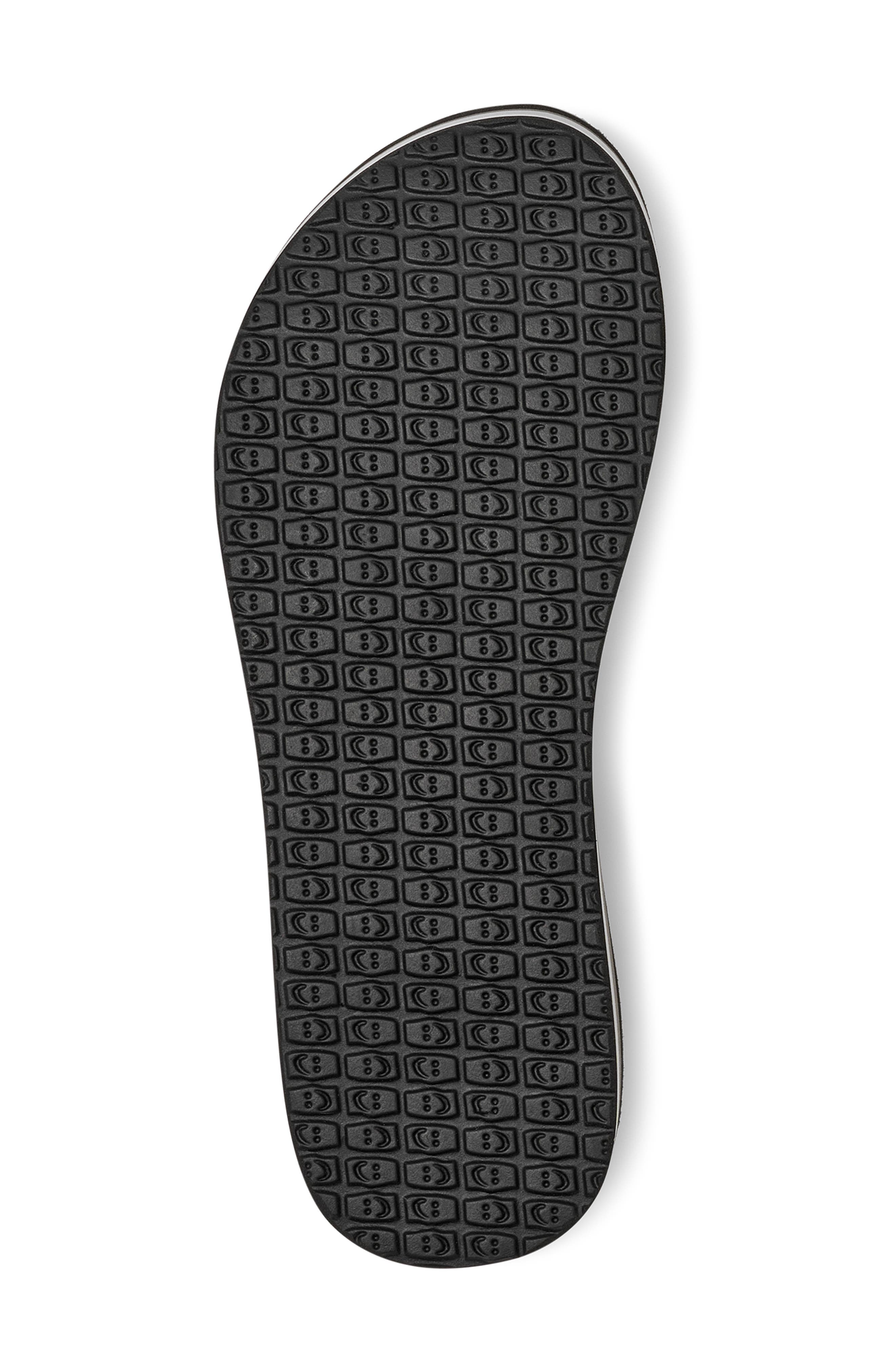 Sanuk Highland Flip Flop, Alternate, color, Black/Grey