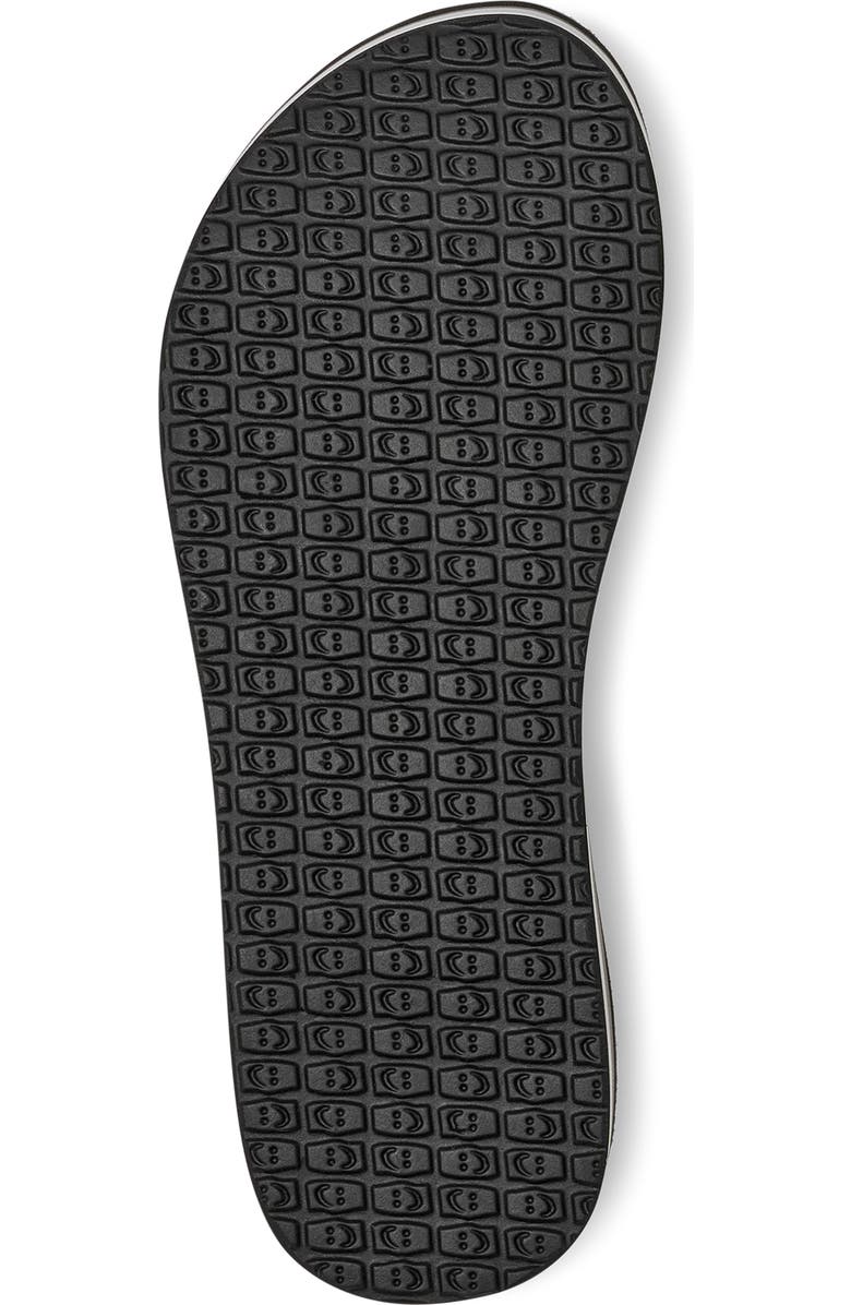 Sanuk Highland Flip Flop, Alternate, color, Black/Grey