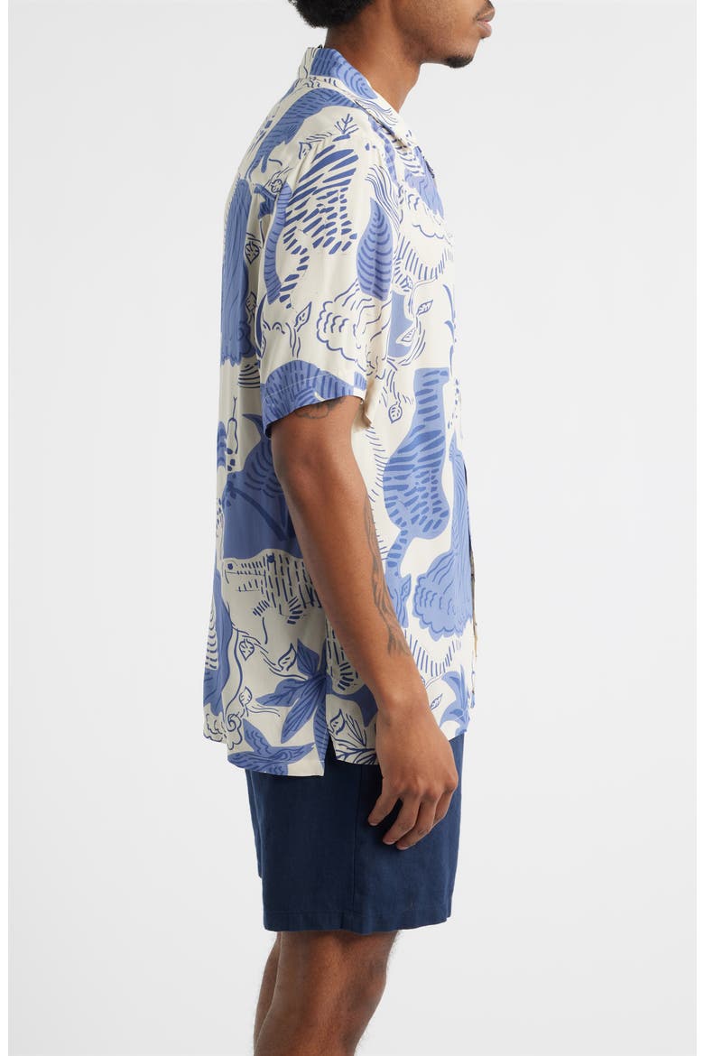 Mystea Rocco Camp Shirt, Alternate, color, BLUE