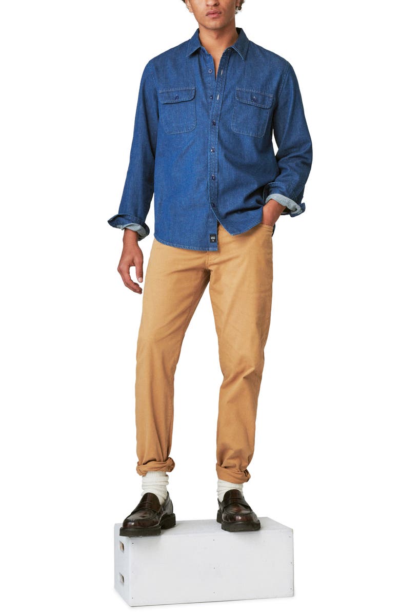 Lucky Brand Cotton & Hemp Denim Workwear Button-Up Shirt, Alternate, color,