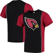 REFRIED APPAREL Men's Refried Apparel Black/Cardinal Arizona Cardinals Sustainable Upcycled Split T-Shirt
