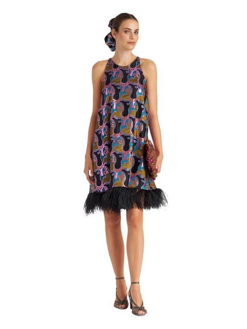 La Fenice Mini Dress Spritz Blue Petrol