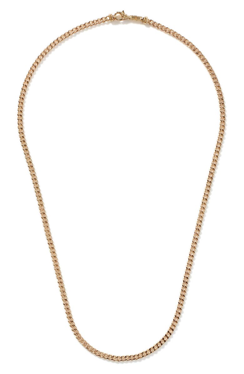 John Hardy Curb Chain Necklace, Gold, 3.6mm, Alternate, color, 