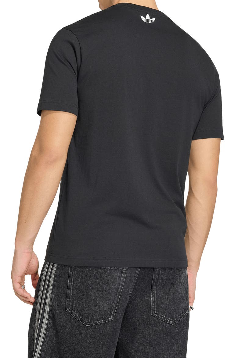Anime Soccer Cotton Graphic T-Shirt, Alternate, color, BLACK/ /