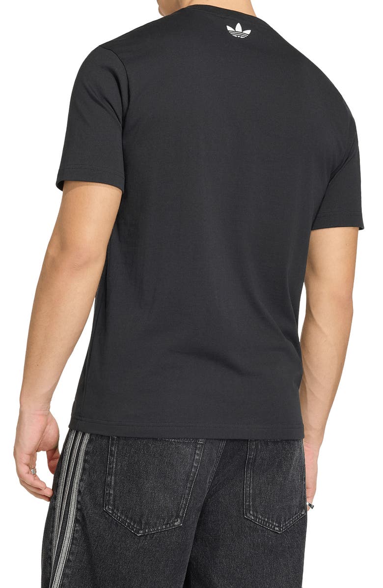 adidas Anime Soccer Cotton Graphic T-Shirt, Alternate, color, Black/ /