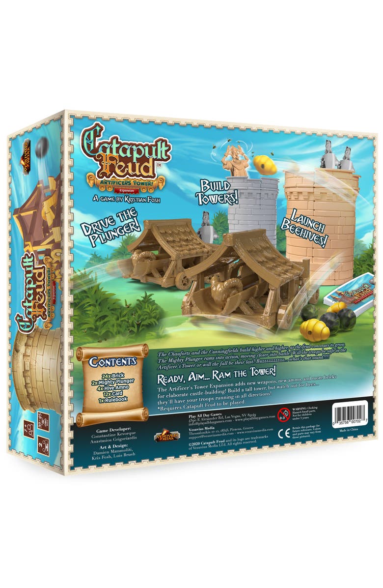 Vesuvius Media Artificer'S Tower Expansion To Catapult Feud, Ages 7+, Alternate, color, Multicolored