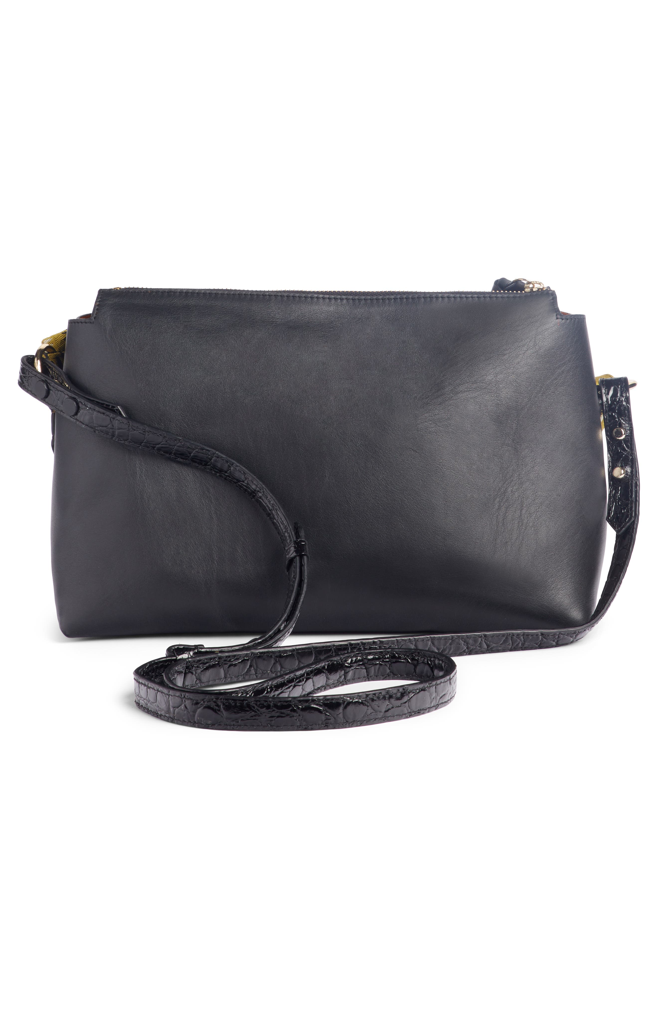 Dries Van Noten Scarf Handle Leather Bag, Alternate, color, 