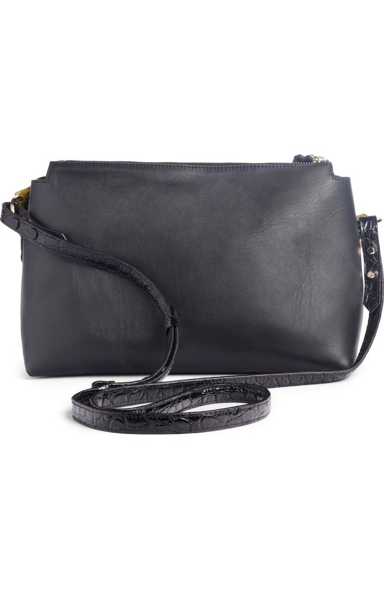 Dries Van Noten Scarf Handle Leather Bag, Alternate, color,