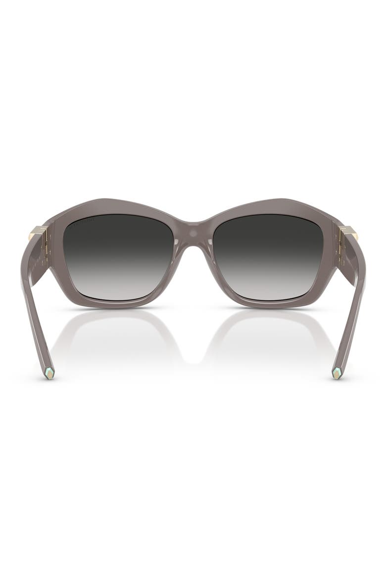 54mm Gradient Pillow Sunglasses, Alternate, color, CHOCOLATE TRUFFLE / GREY
