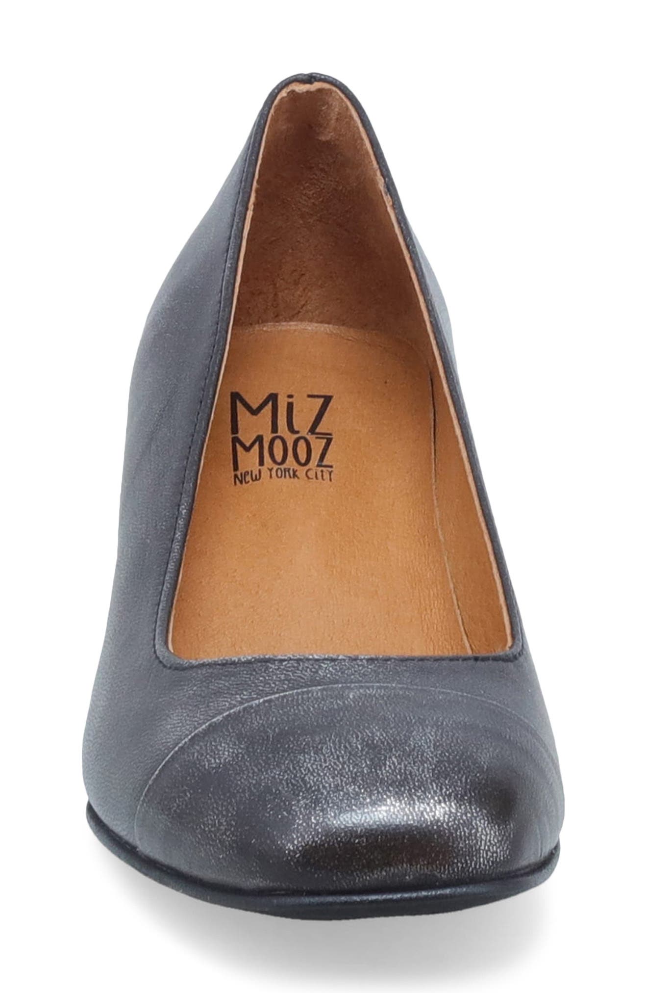 Miz Mooz Gilda Cap Toe Pump, Alternate, color, Gunmetal