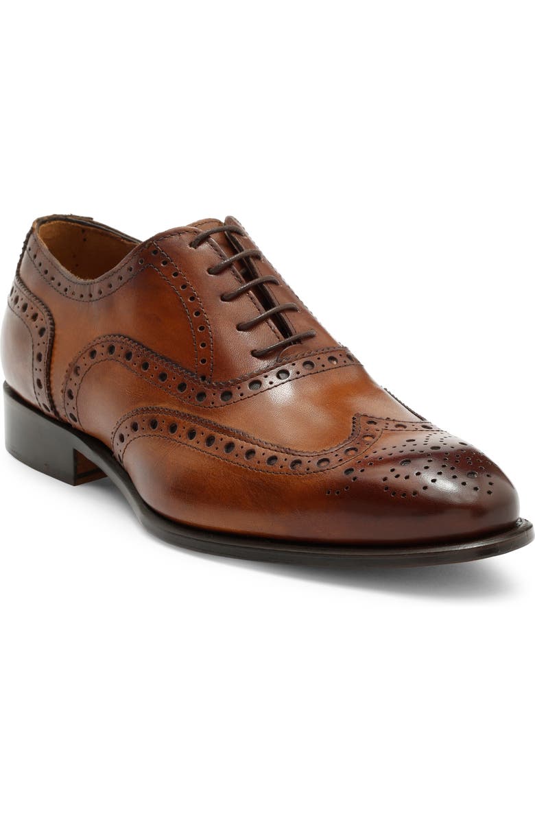 TO BOOT NEW YORK Angelo Brogue Wingtip Oxford, Main, color, Crust Paolo Cuoio