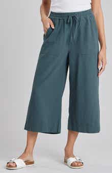 SUPPLIES BY UNIONBAY Dennie Solid Crop Cotton Gauze Pants