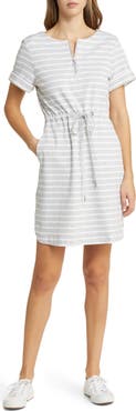 Tommy Bahama Jovanna Stripe Half Zip Dress