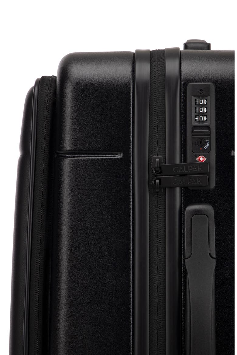 Hue 22-Inch Front Pocket Carry-On Suitcase, Alternate, color, BLACK