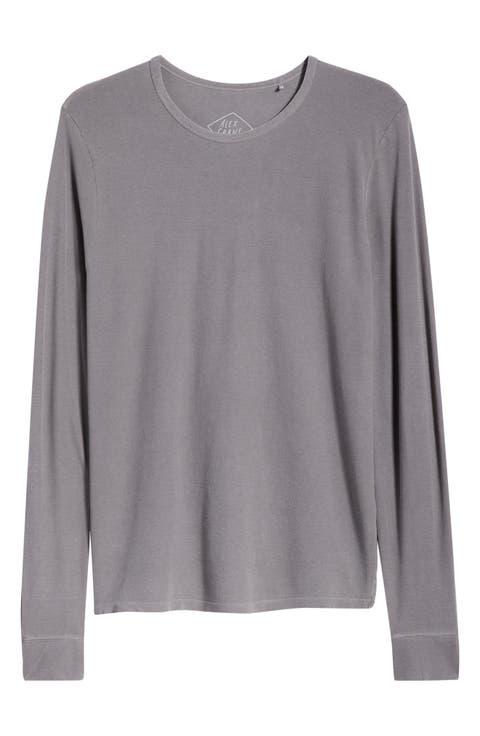 Long Sleeve Organic Cotton Crewneck T-Shirt